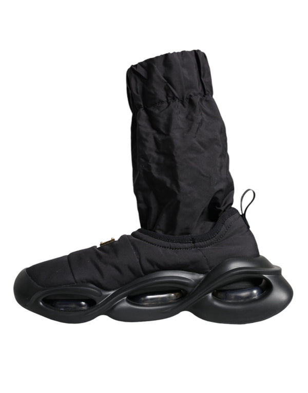 Schwarz Slip On Wave Socken Turnschuhe Schuhe