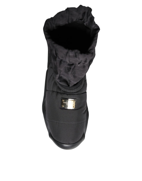 Schwarz Slip On Wave Socken Turnschuhe Schuhe