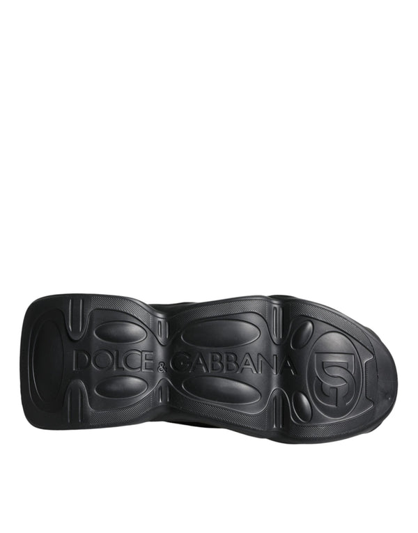Schwarz Slip On Wave Socken Turnschuhe Schuhe