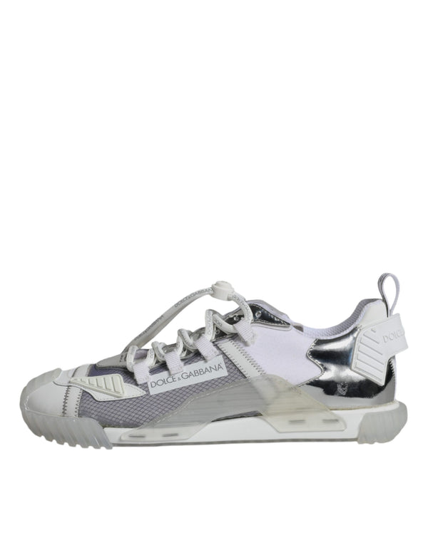 Weiß Silber Low Top NS1 Turnschuhe Schuhe