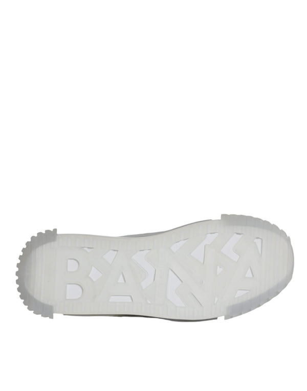 Weiß Silber Low Top NS1 Turnschuhe Schuhe