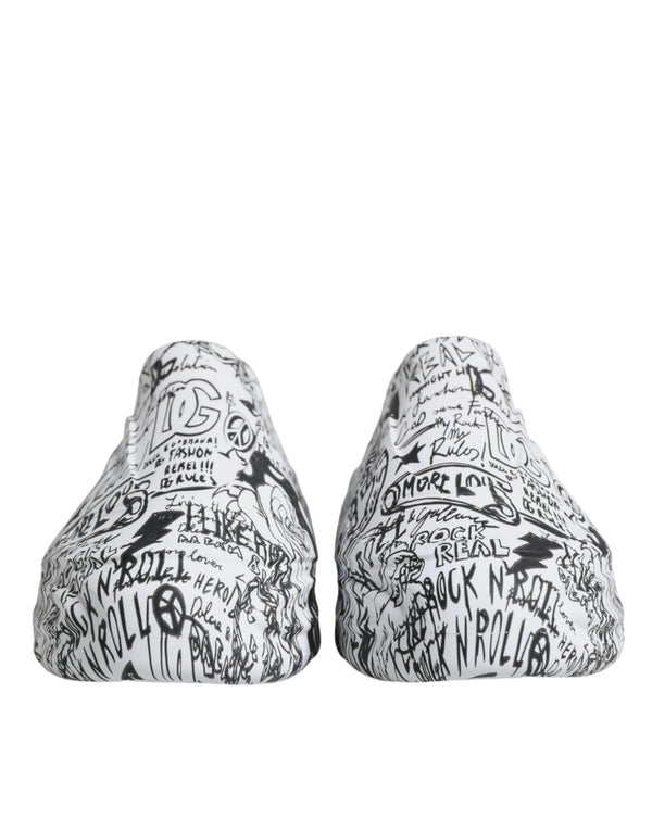 Weiß Schwarz Graffiti Daymaster Turnschuhe Schuhe