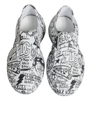 Weiß Schwarz Graffiti Daymaster Turnschuhe Schuhe