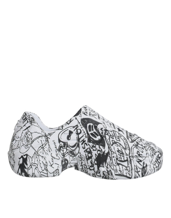 Weiß Schwarz Graffiti Daymaster Turnschuhe Schuhe
