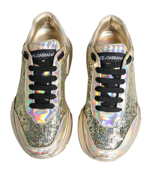 Gold Pailletten Iridiscent Daymaster Turnschuhe Schuhe