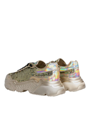 Gold Pailletten Iridiscent Daymaster Turnschuhe Schuhe