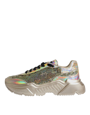 Gold Pailletten Iridiscent Daymaster Turnschuhe Schuhe