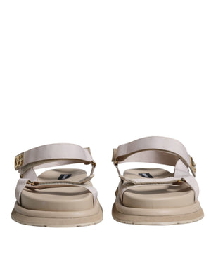 Beige Nappa Devotion Riemen Herren Sandalen Schuhe