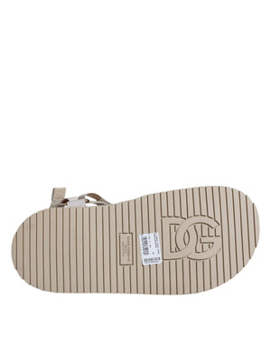 Beige Nappa Devotion Riemen Herren Sandalen Schuhe