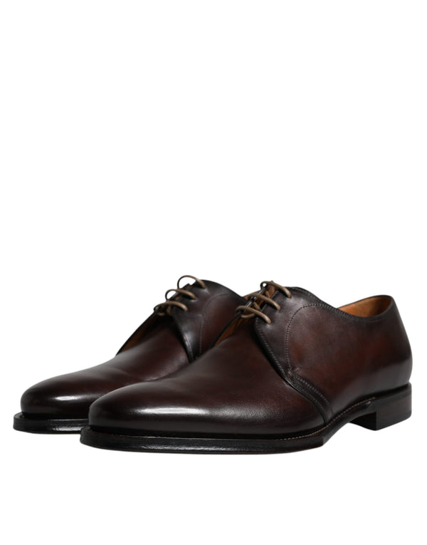 Schwarze Leder Schnürschuhe Männer Derby Formelle Schuhe