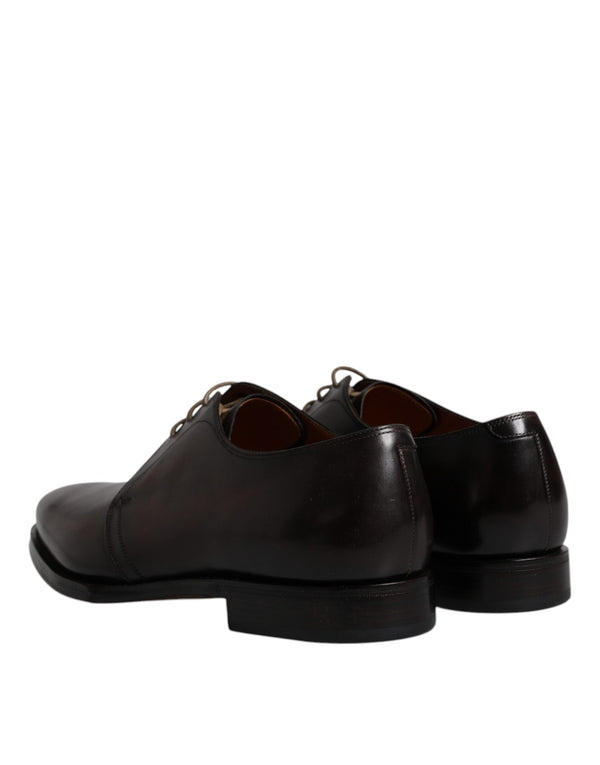 Schwarze Leder Schnürschuhe Männer Derby Formelle Schuhe