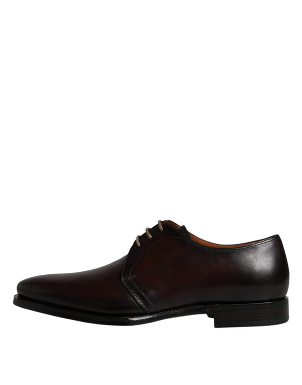 Schwarze Leder Schnürschuhe Männer Derby Formelle Schuhe