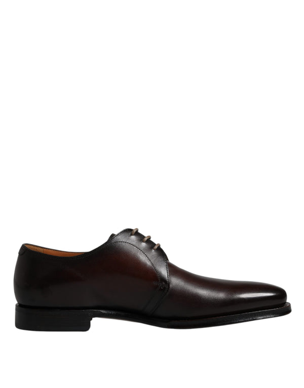 Schwarze Leder Schnürschuhe Männer Derby Formelle Schuhe
