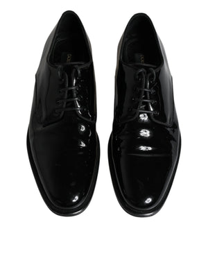 Schwarze Leder Schnürschuhe Männer Derby Formelle Schuhe