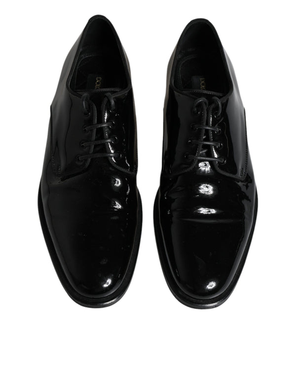 Schwarze Leder Schnürschuhe Männer Derby Formelle Schuhe