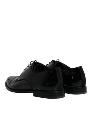 Schwarze Leder Schnürschuhe Männer Derby Formelle Schuhe