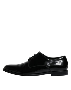 Schwarze Leder Schnürschuhe Männer Derby Formelle Schuhe