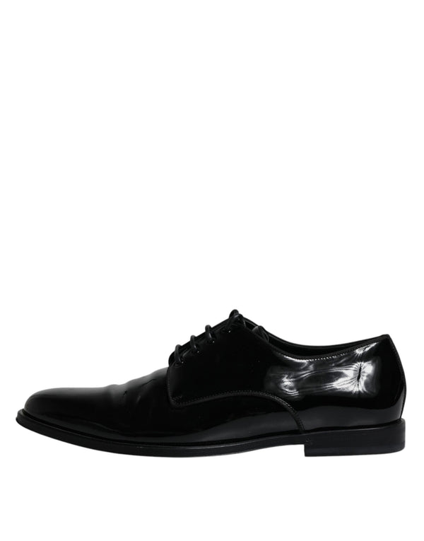 Schwarze Leder Schnürschuhe Männer Derby Formelle Schuhe
