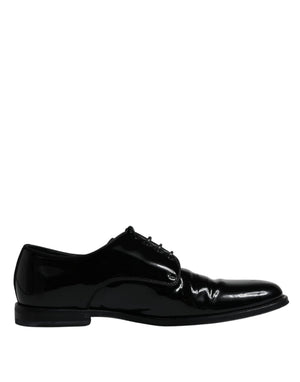 Schwarze Leder Schnürschuhe Männer Derby Formelle Schuhe