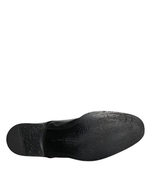 Schwarze Leder Schnürschuhe Männer Derby Formelle Schuhe