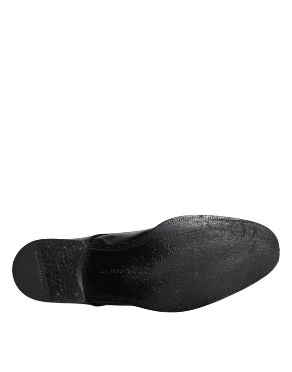 Schwarze Leder Schnürschuhe Männer Derby Formelle Schuhe