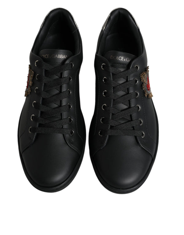 Schwarz London Sacred Heart Männer Turnschuhe Schuhe