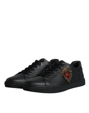 Schwarz London Sacred Heart Männer Turnschuhe Schuhe