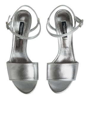 Silber KEIRA Heels Riemchensandalen Schuhe