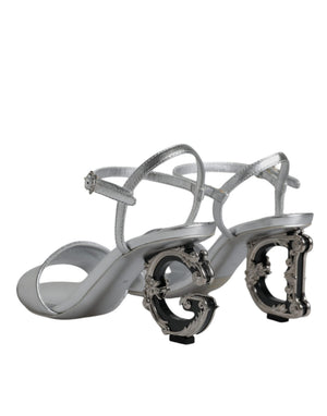 Silber KEIRA Heels Riemchensandalen Schuhe