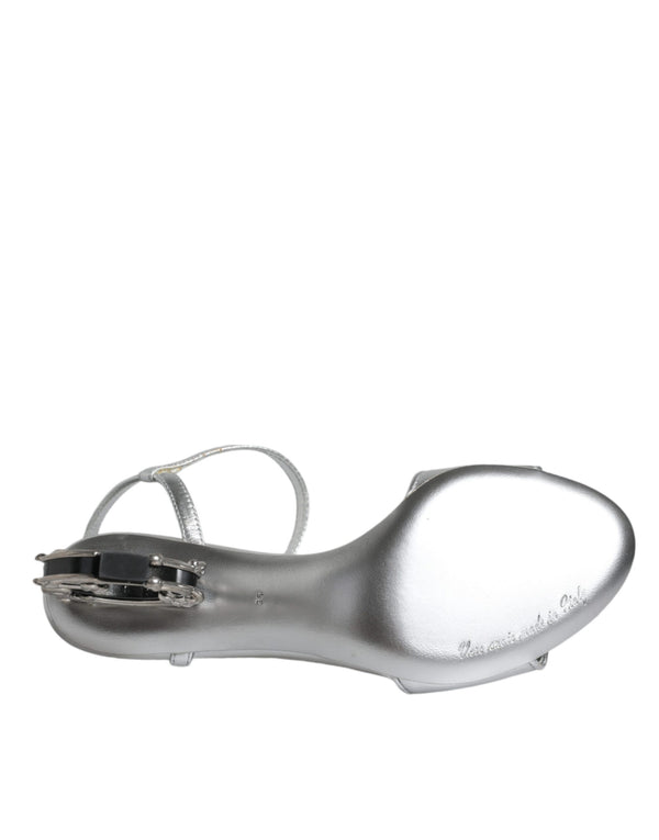 Silber KEIRA Heels Riemchensandalen Schuhe