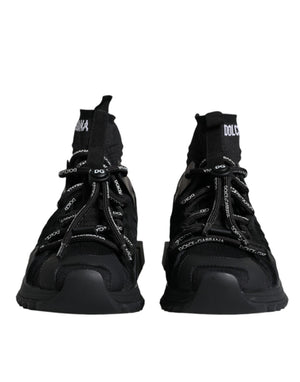 Schwarz Sorrento Socken Logo Turnschuhe Schuhe