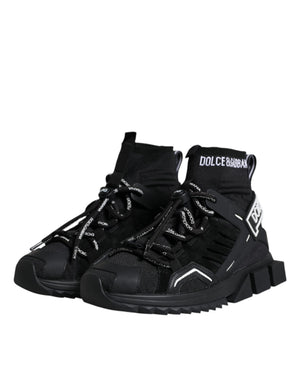 Schwarz Sorrento Socken Logo Turnschuhe Schuhe
