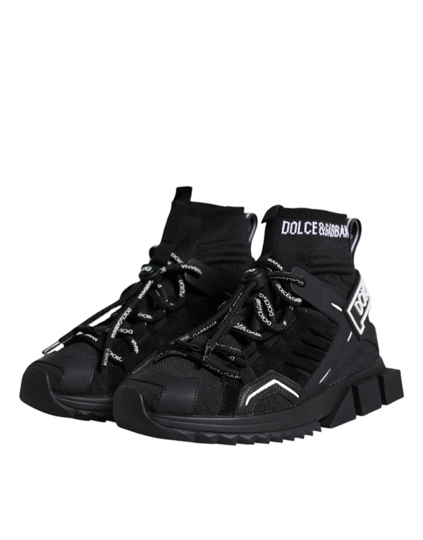 Schwarz Sorrento Socken Logo Turnschuhe Schuhe