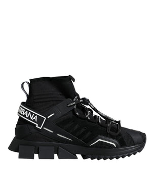 Schwarz Sorrento Socken Logo Turnschuhe Schuhe