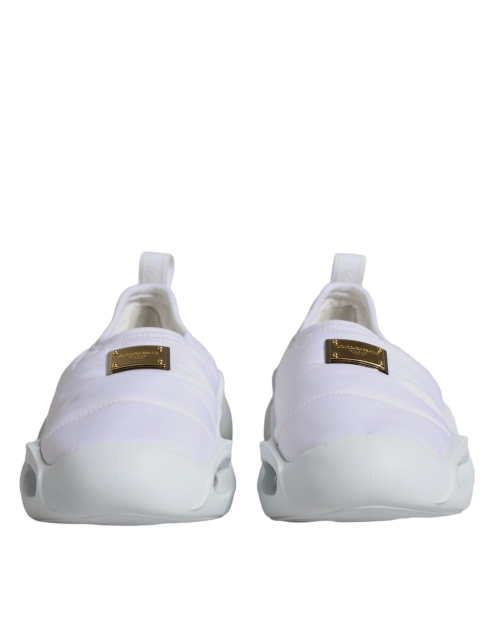 Weiß gepolstert Stoff Low Top Turnschuhe Schuhe