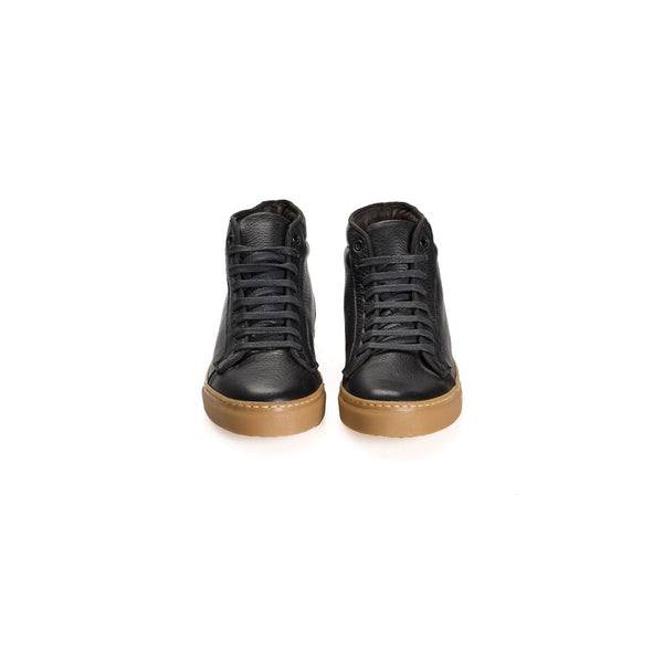 Schwarzer Herren-Sneaker aus Kalbsleder