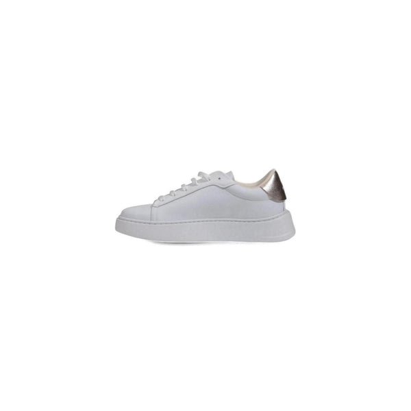 Weiße Polyethylen-Sneakers mit niedrigem Schaft