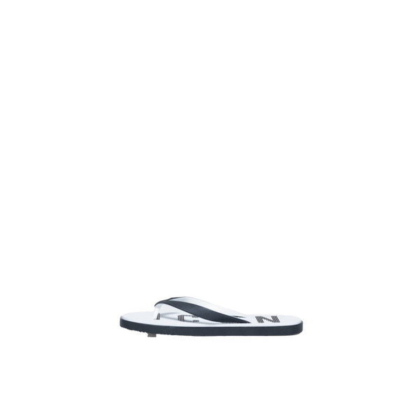 Weiße Flip-Flop-Sandale aus Gummi