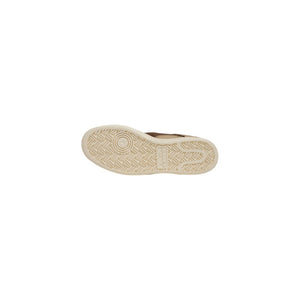 Beige Wildleder-Sneaker im Low-Top-Stil