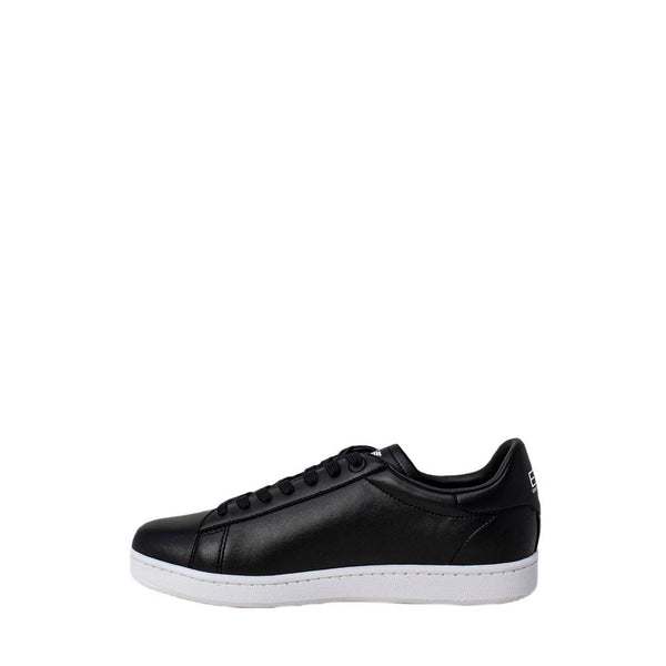 Schwarze und Weiße Polyethylen Sneakers mit niedrigem Schaft