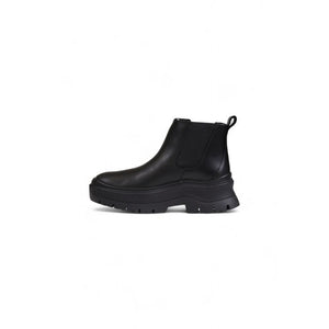 Schwarze Leder-Chelsea-Boots