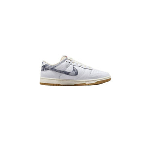 Dunkelblaue Leder-Sneaker im Low-Top-Design