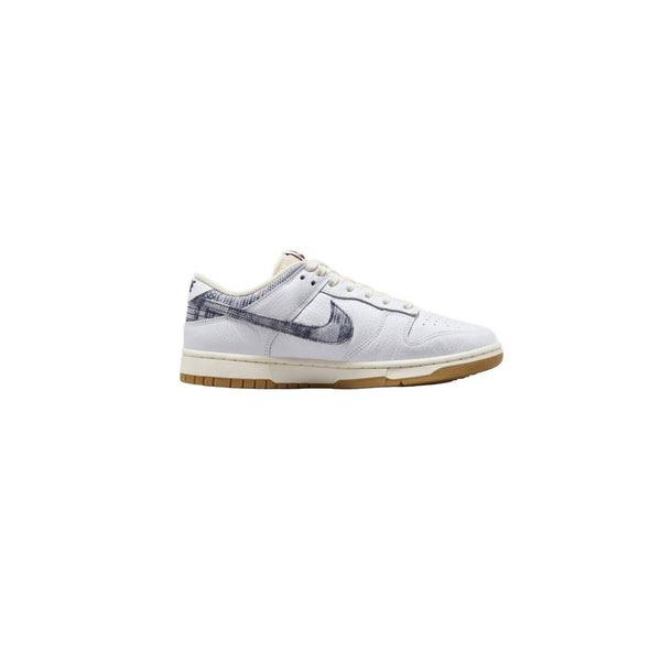 Dunkelblaue Leder-Sneaker im Low-Top-Design