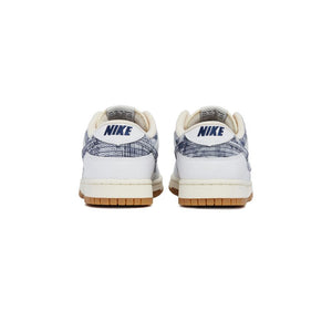 Dunkelblaue Leder-Sneaker im Low-Top-Design