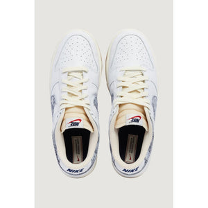 Dunkelblaue Leder-Sneaker im Low-Top-Design