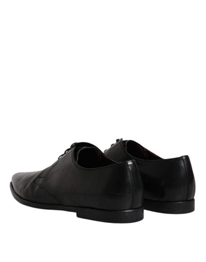 Schwarze Leder Schnürschuhe Männer Derby Formelle Schuhe