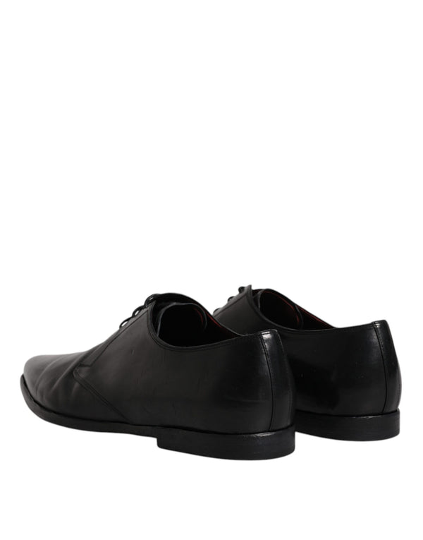 Schwarze Leder Schnürschuhe Männer Derby Formelle Schuhe