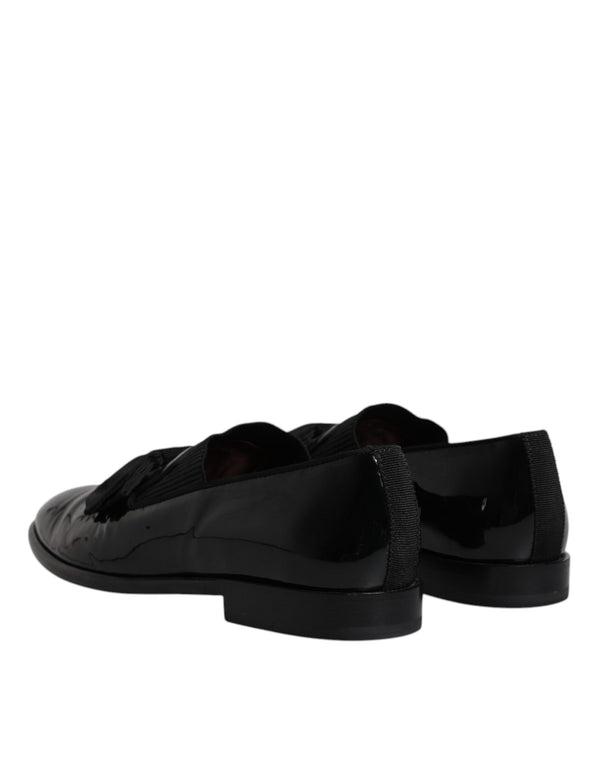 Schwarzes Leder Loafers Männer Formale Schuhe Kleid