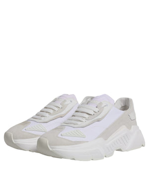 Weiß Leder Daymaster Low Top Turnschuhe Schuhe