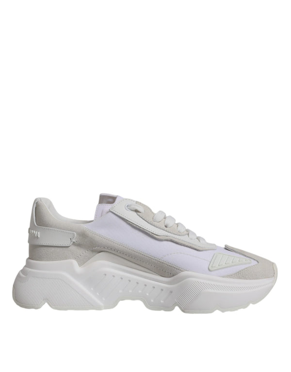 Weiß Leder Daymaster Low Top Turnschuhe Schuhe
